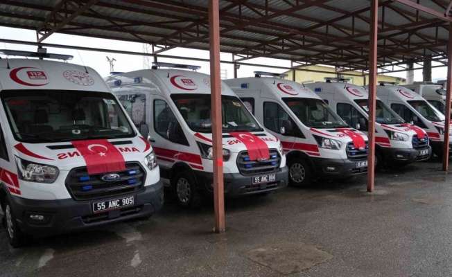 Samsun sağlık filosuna 5 yeni ambulans: Ambulans sayısı 83’e çıktı