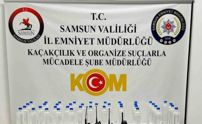 Samsun’da 200 litre etil alkol ele geçirildi