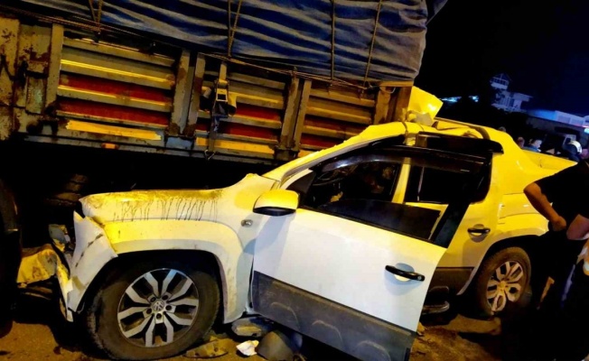 Samsun’da kamyonet tıra arkadan çarptı: 1 ölü, 1 ağır yaralı
