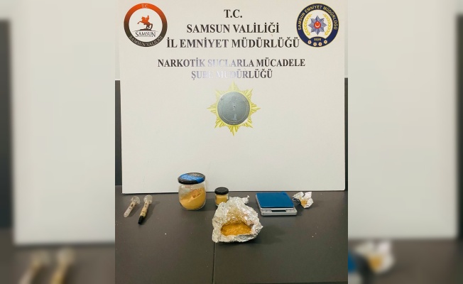 Samsun’da uyuşturucuyla yakalanan 2 kişi gözaltına alındı