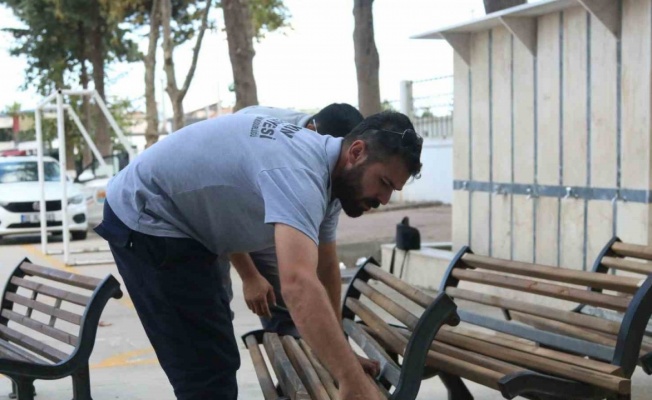 Atakum’da okul bahçelerine bakım