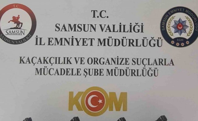 Samsun’da 2 kişi 4 adet tabancayla yakalandı