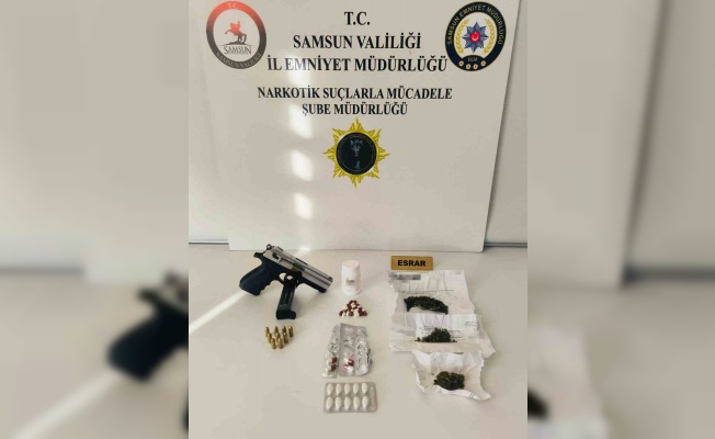 Samsun’da uyuşturucu operasyonuna 2 gözaltı