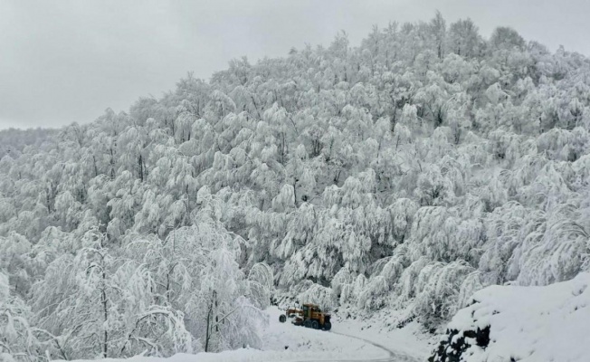 Samsun’un 14 ilçesinde eğitime kar engeli