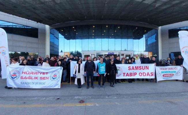 Samsun’da aile hekimlerinden basın açıklaması