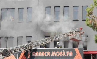 Samsun’da mobilya fabrikasında yangın