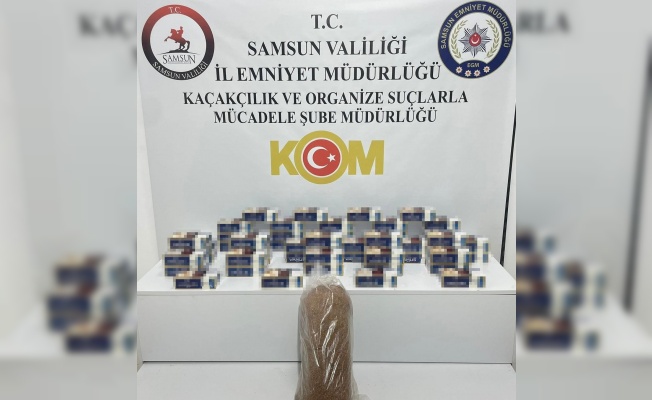 Samsun’da 10 bin adet kaçak makaron ele geçirildi