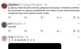 Samsunspor taraftarlarından ’Reeder’ tepkisi: “Başka firma bulamadınız mı?”